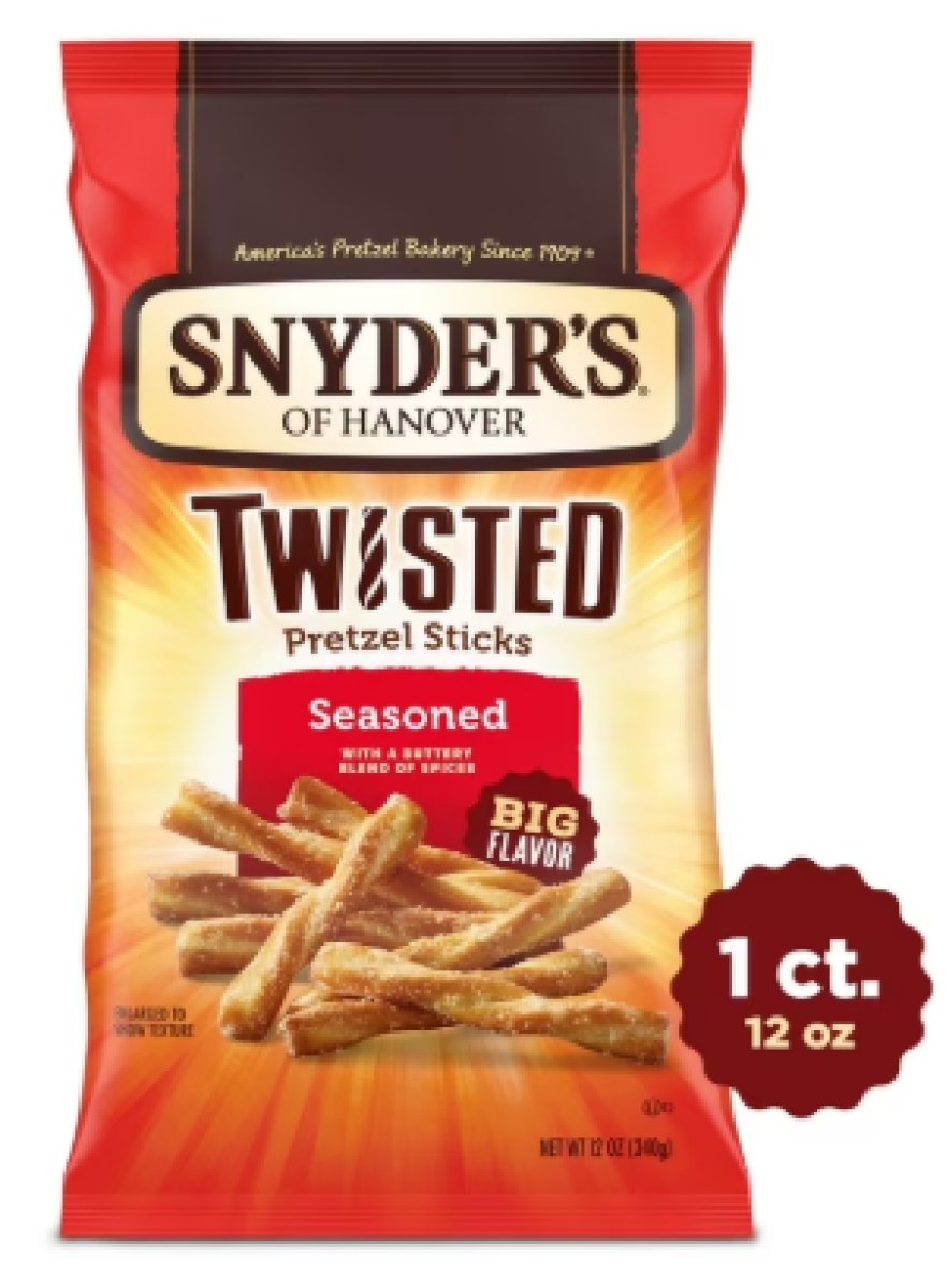 Snyder's of Hanover, Twisted and Seasoned Pretzel Sticks, 12 oz Bag