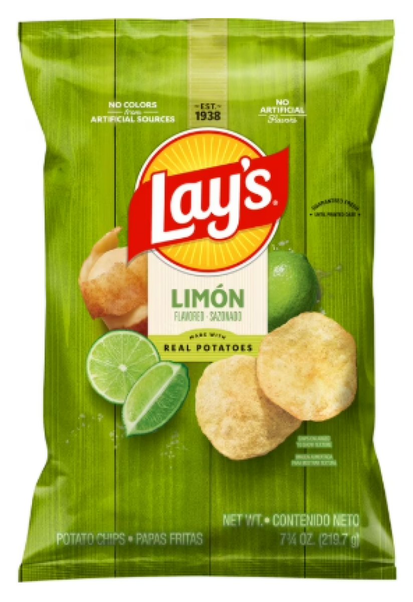Lay's Lemon Flavored Potato Chips, 7.75 oz Bag