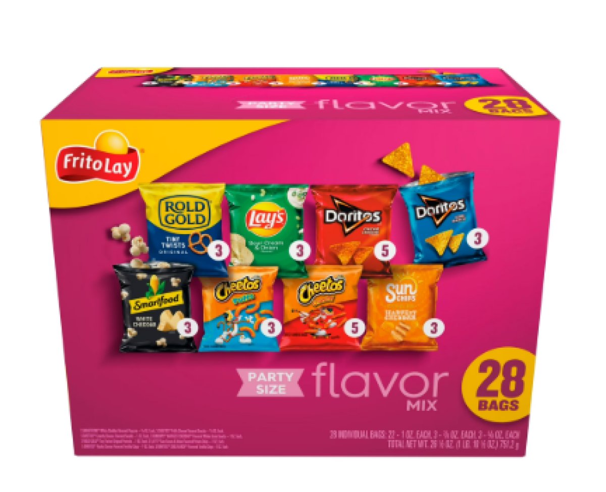 Frito-Lay Variety Pack of Snack Chips with Mixed Flavors, 28-Count Multipack