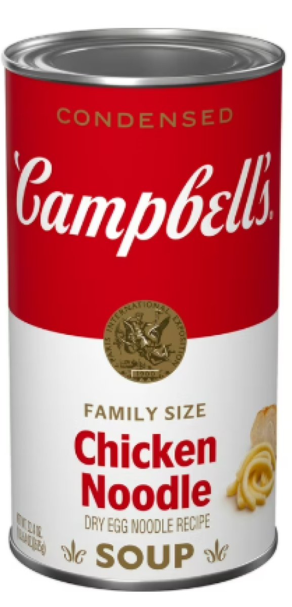 Campbell's Dried Egg Noodle Recipe and Chicken Noodle Soup Condensed Milk Family Can 22.4 oz