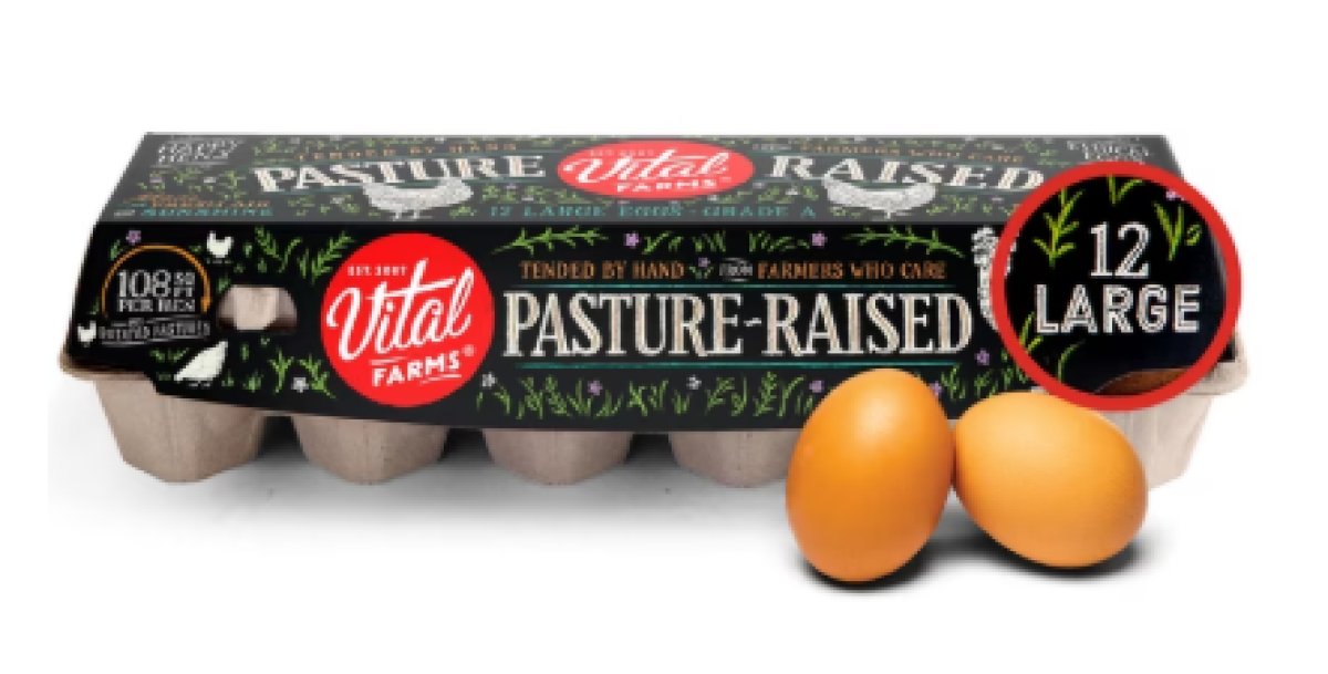 Vital Farms Grade A Large Brown Eggs from Pasture-Raised Hens, 12-Pack