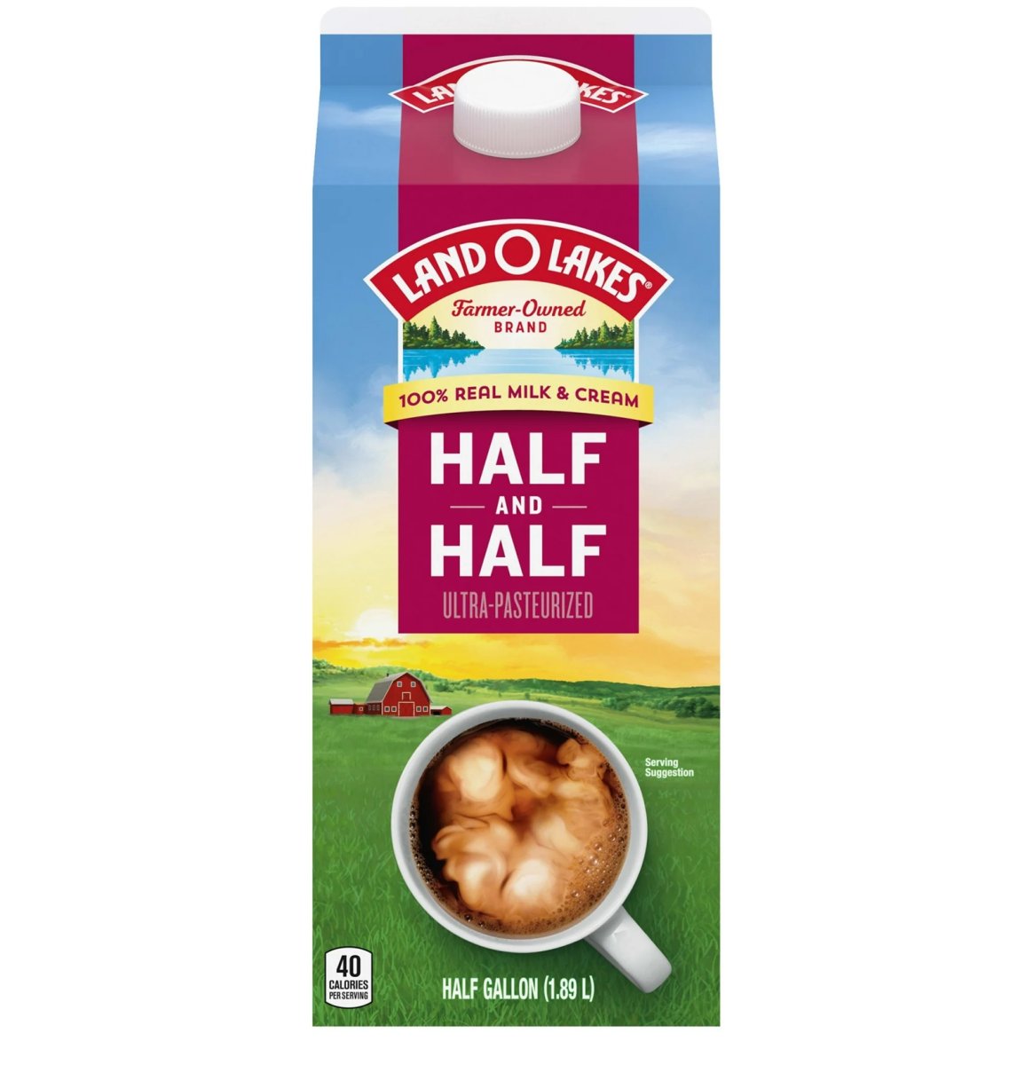 Land O Lakes Half and Half Traditional, 64 fl oz
