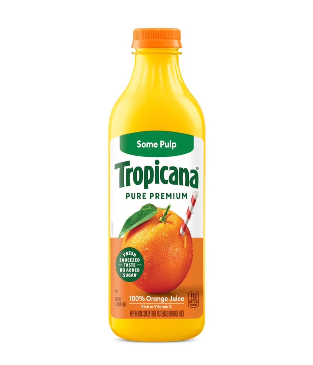 Tropicana Original Premium Pure Orange Juice with 100% Pulp, 46 fl oz Bottle