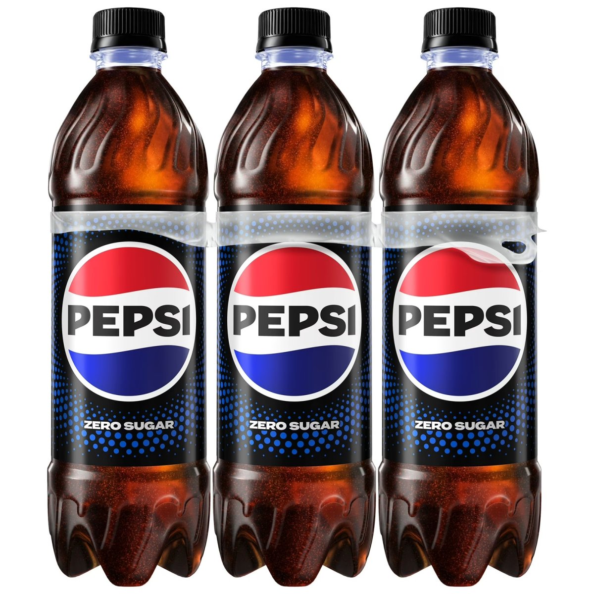 Pepsi Cola Zero Sugar Soda Pop, 16.9 fl oz, 6 Pack Bottles