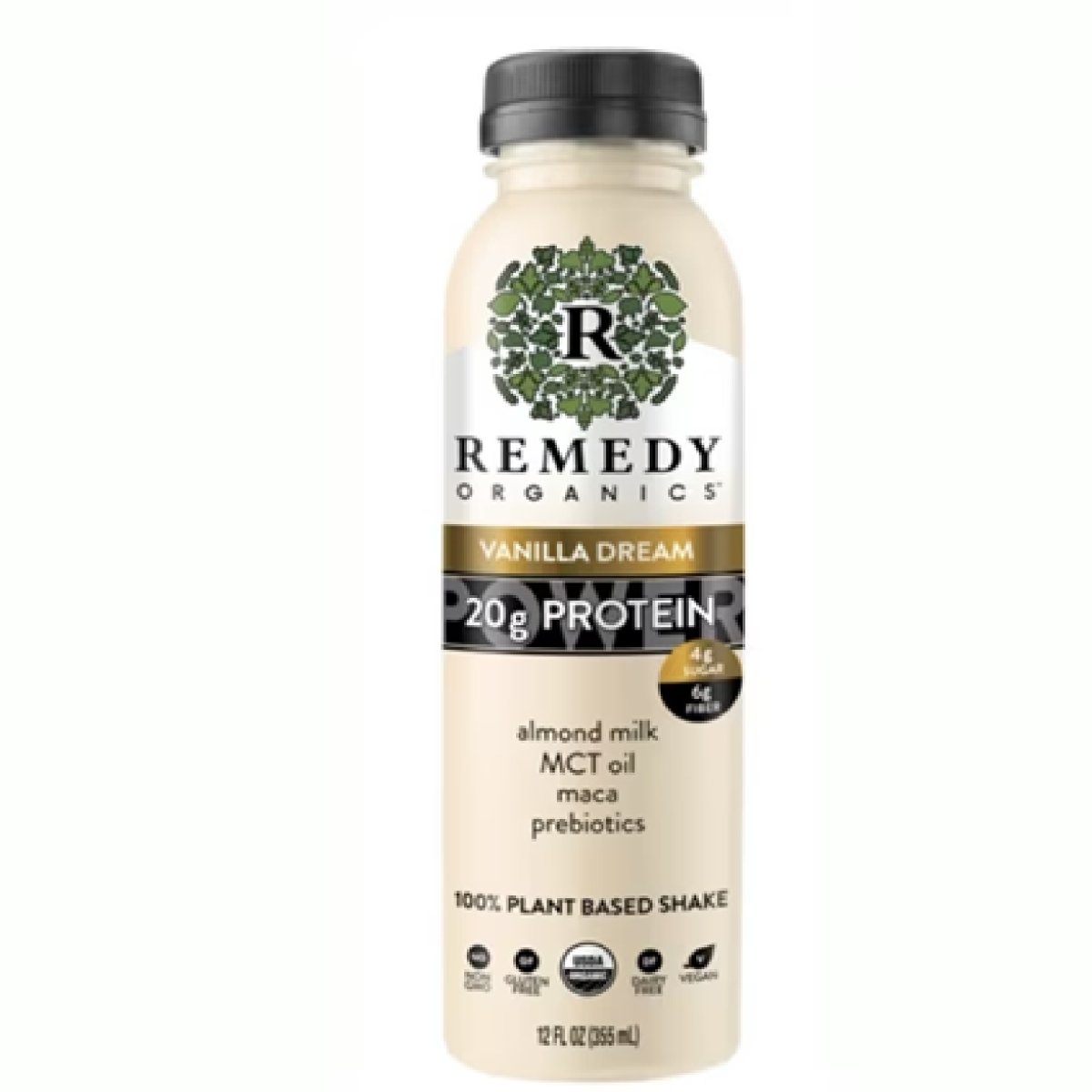 Remedy Organics Vanilla Dream Plant-Based Nutritional General Wellness Shake, 12 fl oz 20g