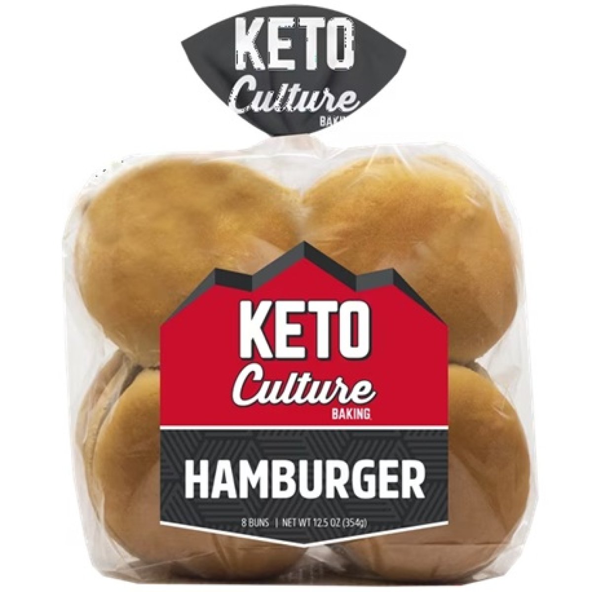 Keto Culture Hamburger Buns, 12 oz, 8 Count