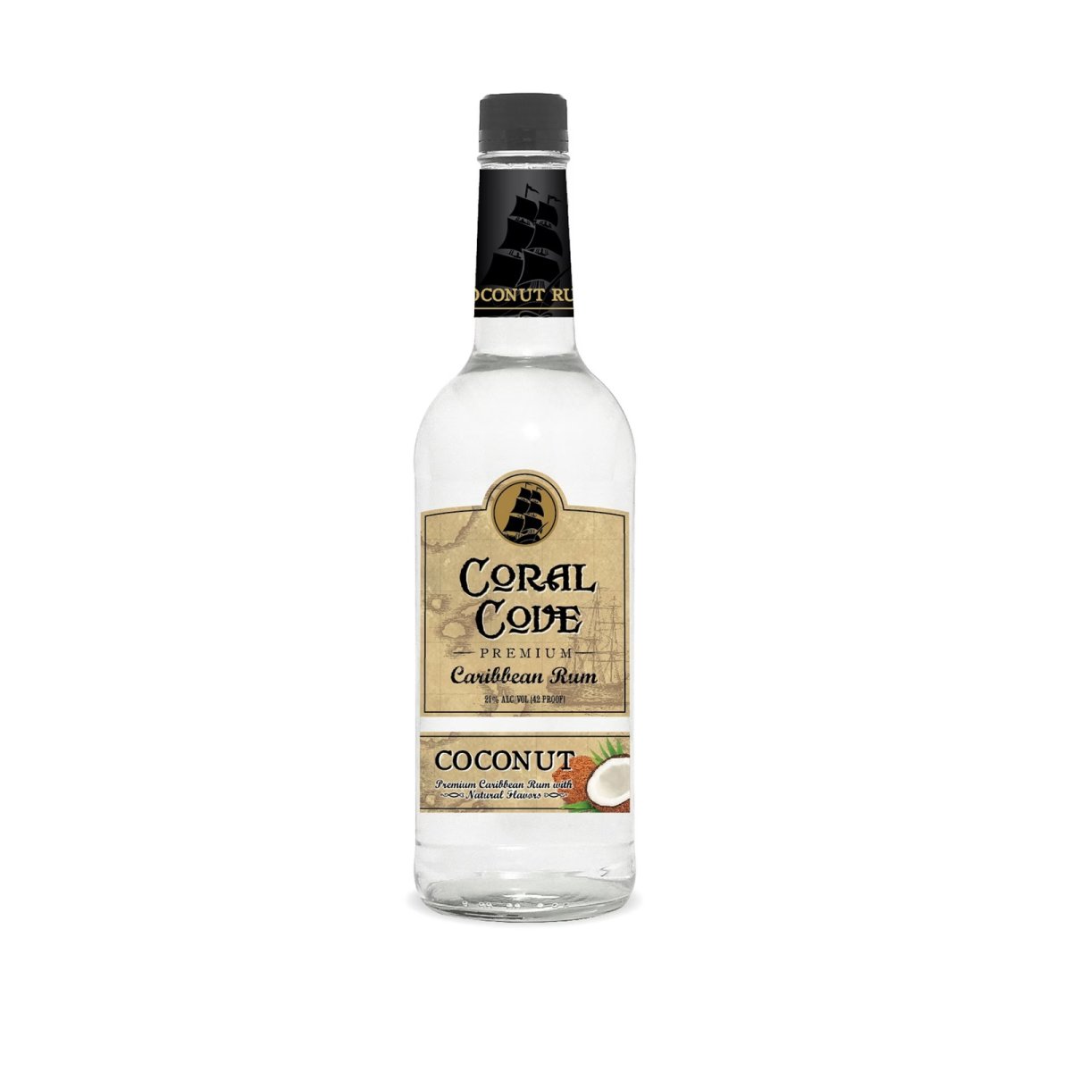 Coral Cove Coconut Rum 750ml Bottle, 21% Adv
