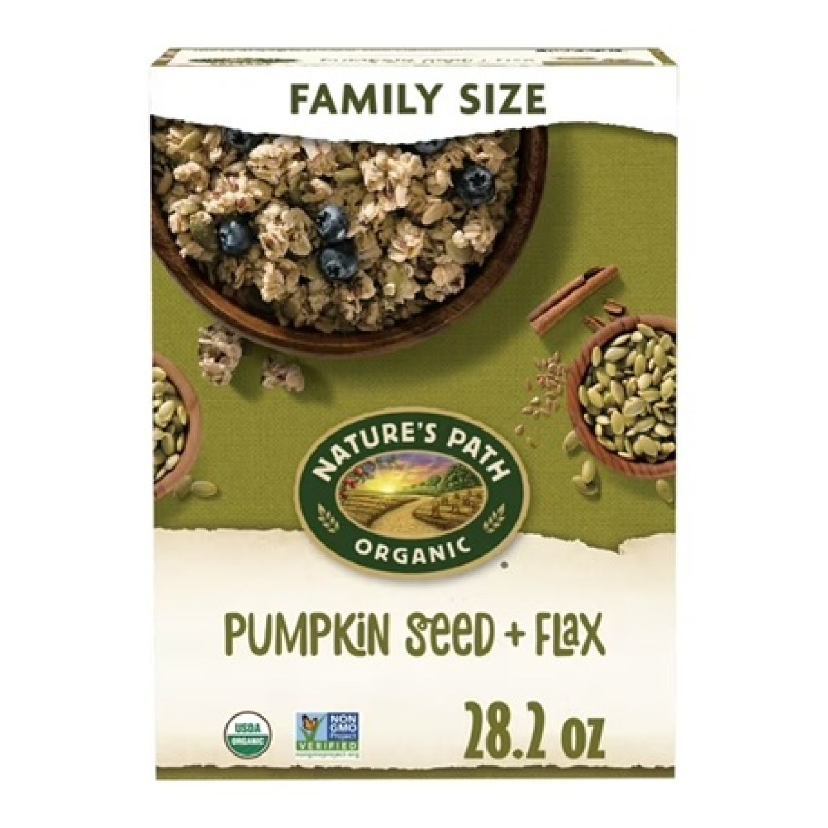 Nature's Path Organic Granola Pumpkin Seeds + Flax, 28.2 oz Box