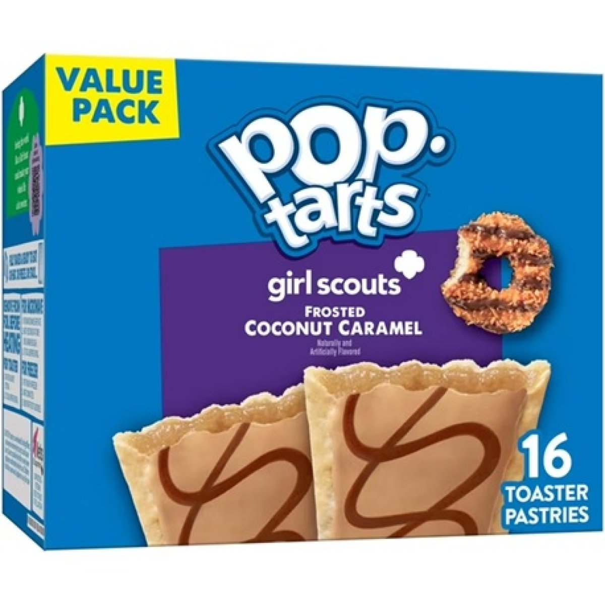 Pop-Tarts Toaster Cakes, Coconut Caramel Frosted Breakfast Foods, Shelf Stable, 27 oz (16 Count)