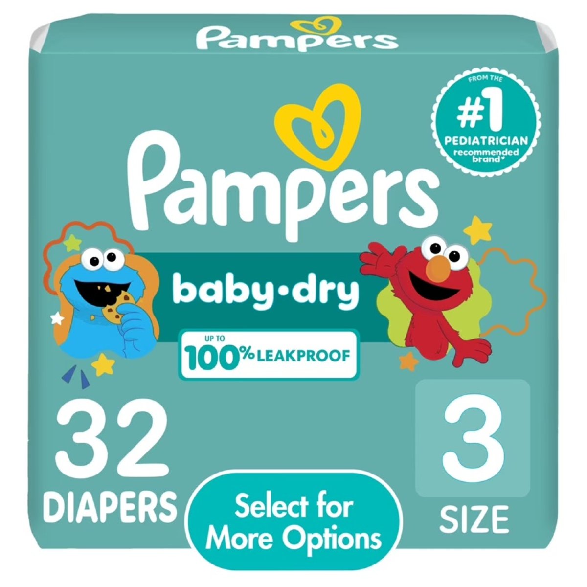 Pampers Baby Dry Diapers Size 3, 32 Units (Select to See More Options)