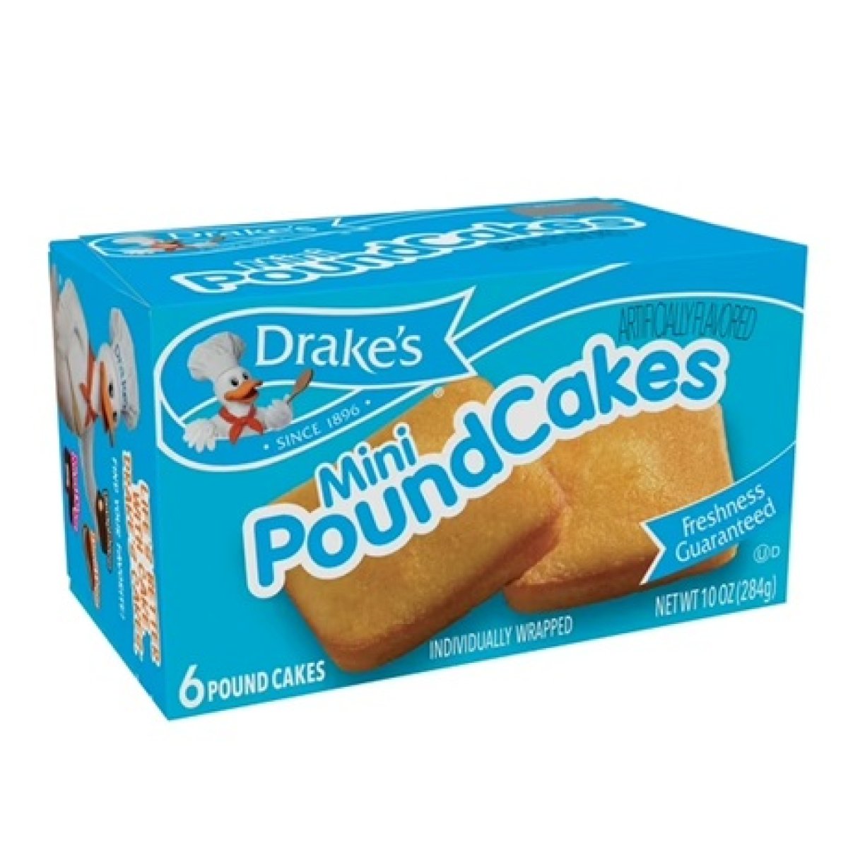 Drake's Mini Sponge Cakes 1 Box, 6 Individually Wrapped Traditional Sponge Cakes