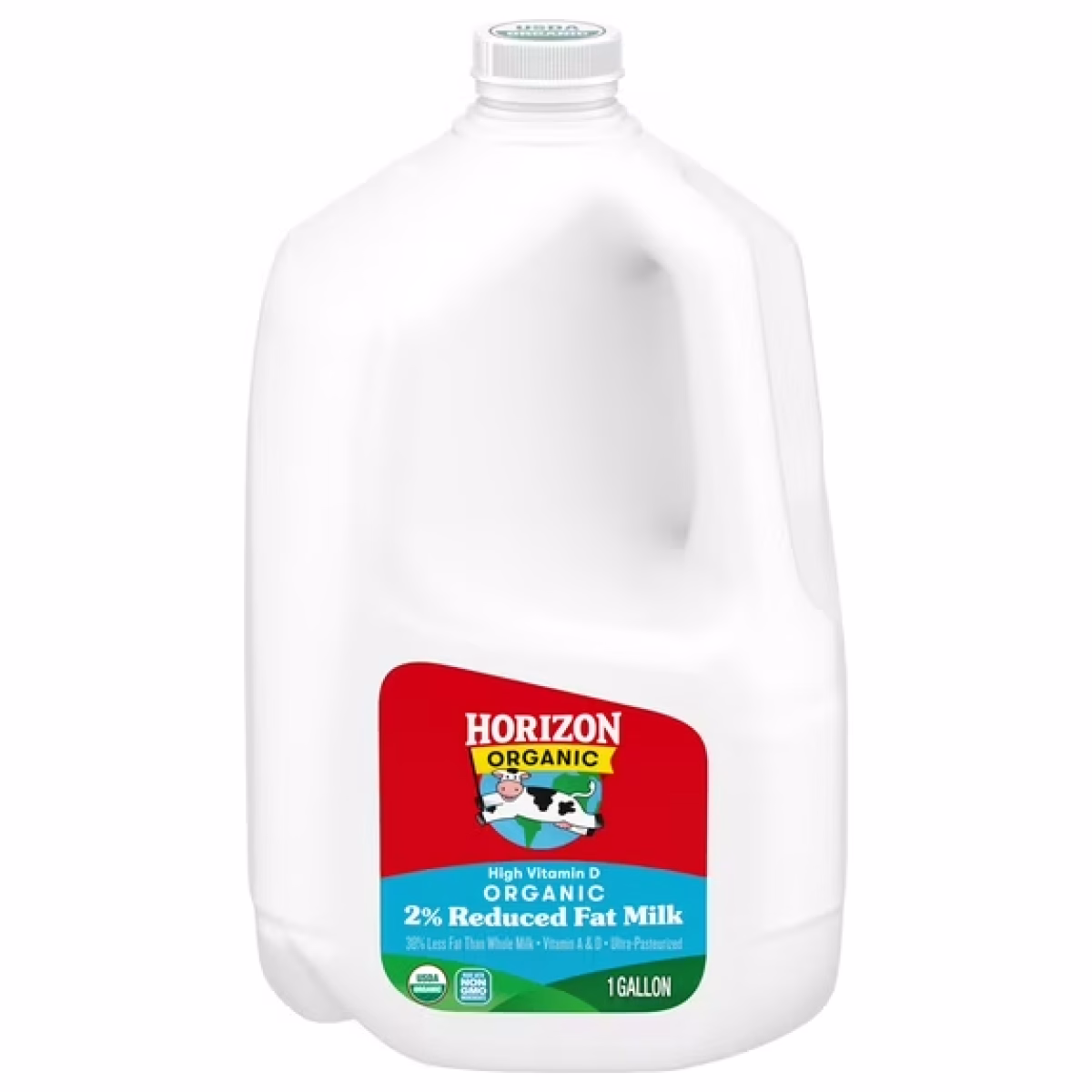 Horizon Organic High Vitamin D 2 Percent Milk, High Vitamin D Reduced Fat, 128 fl oz Jug