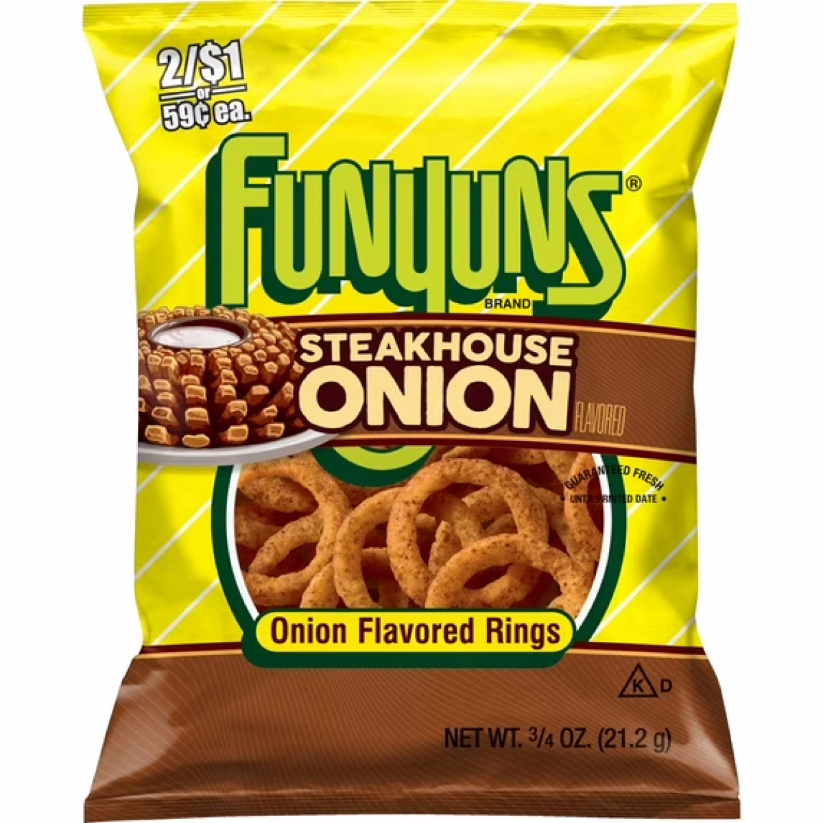 Funyuns Steakhouse Onion Flavored Rings, 0.75 oz Bag