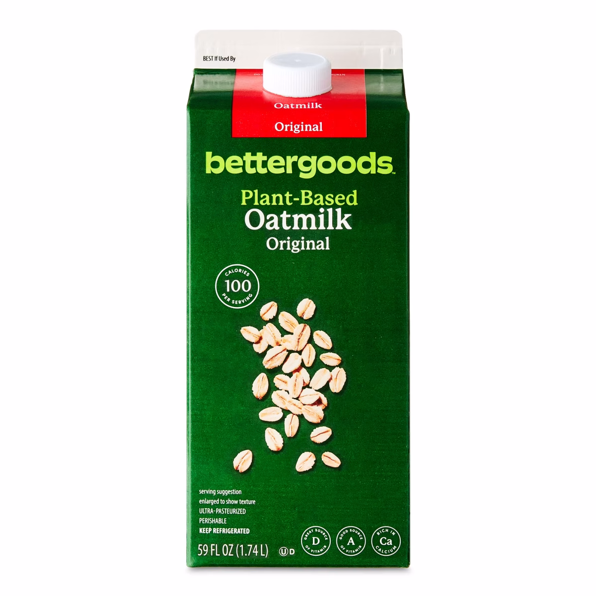 bettergoods Plant-Based Original Oat Milk, 59 fl oz
