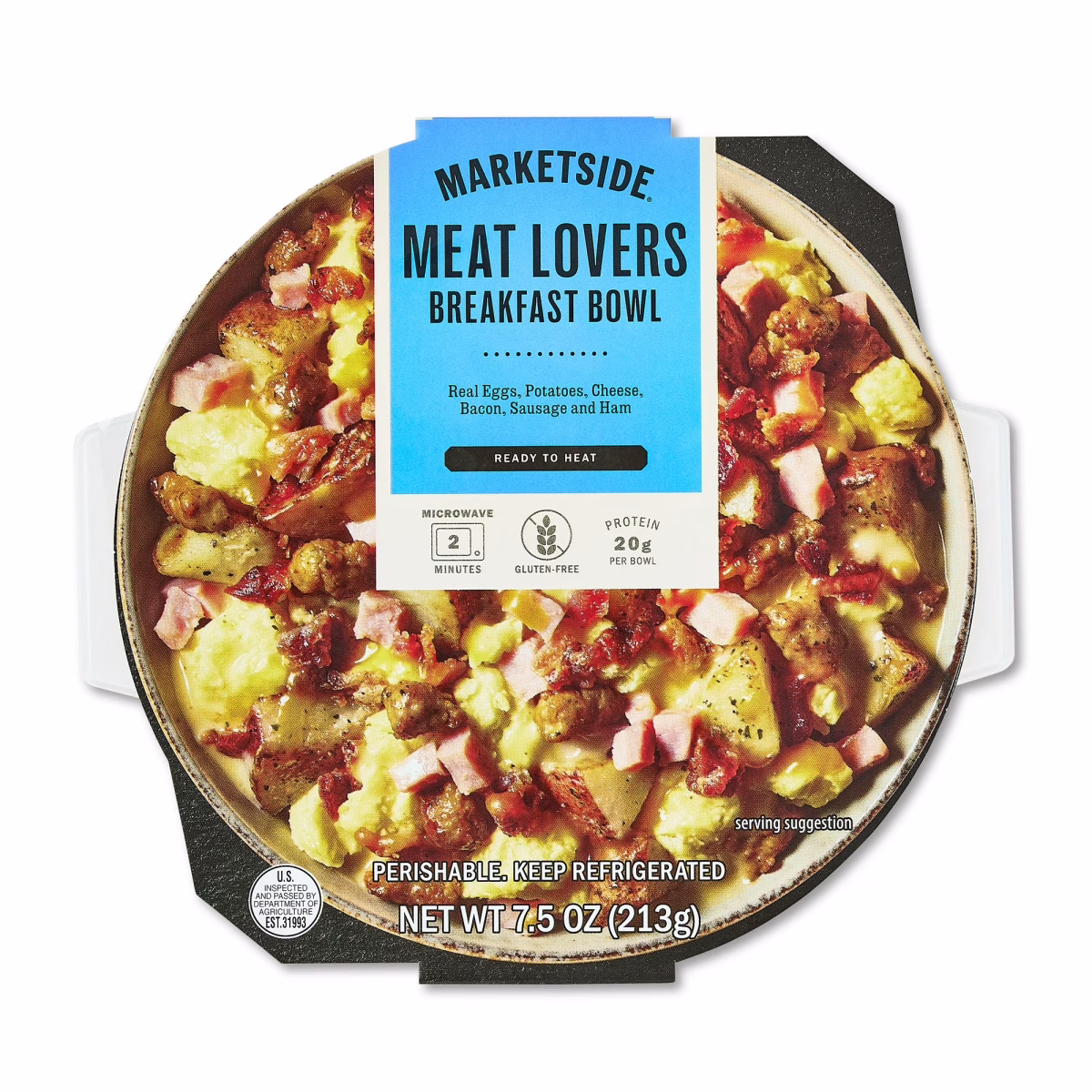 Marketside Meat Lovers Breakfast Bowl, 7.5OZ (Refrigerated)