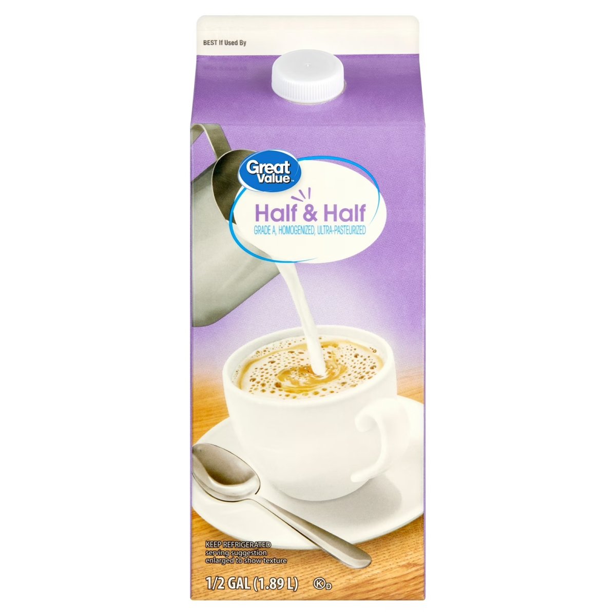 Great Value Half & Half, 64 fl oz Carton