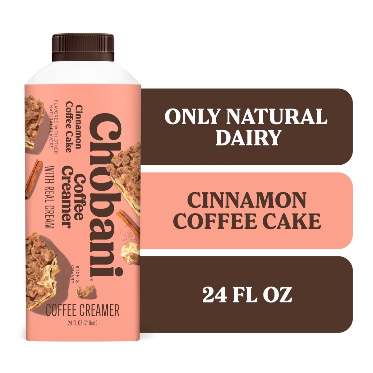 Chobani Coffee Creamer Cinnamon Coffee Cake Flavor 24 fl oz