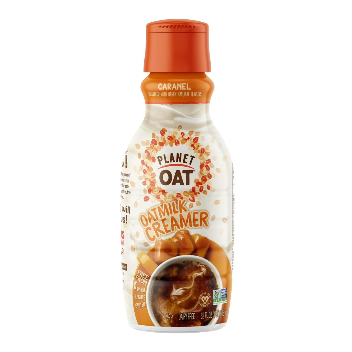 lanet Oat Caramel Oatmeal Coffee Creamer, 32 oz