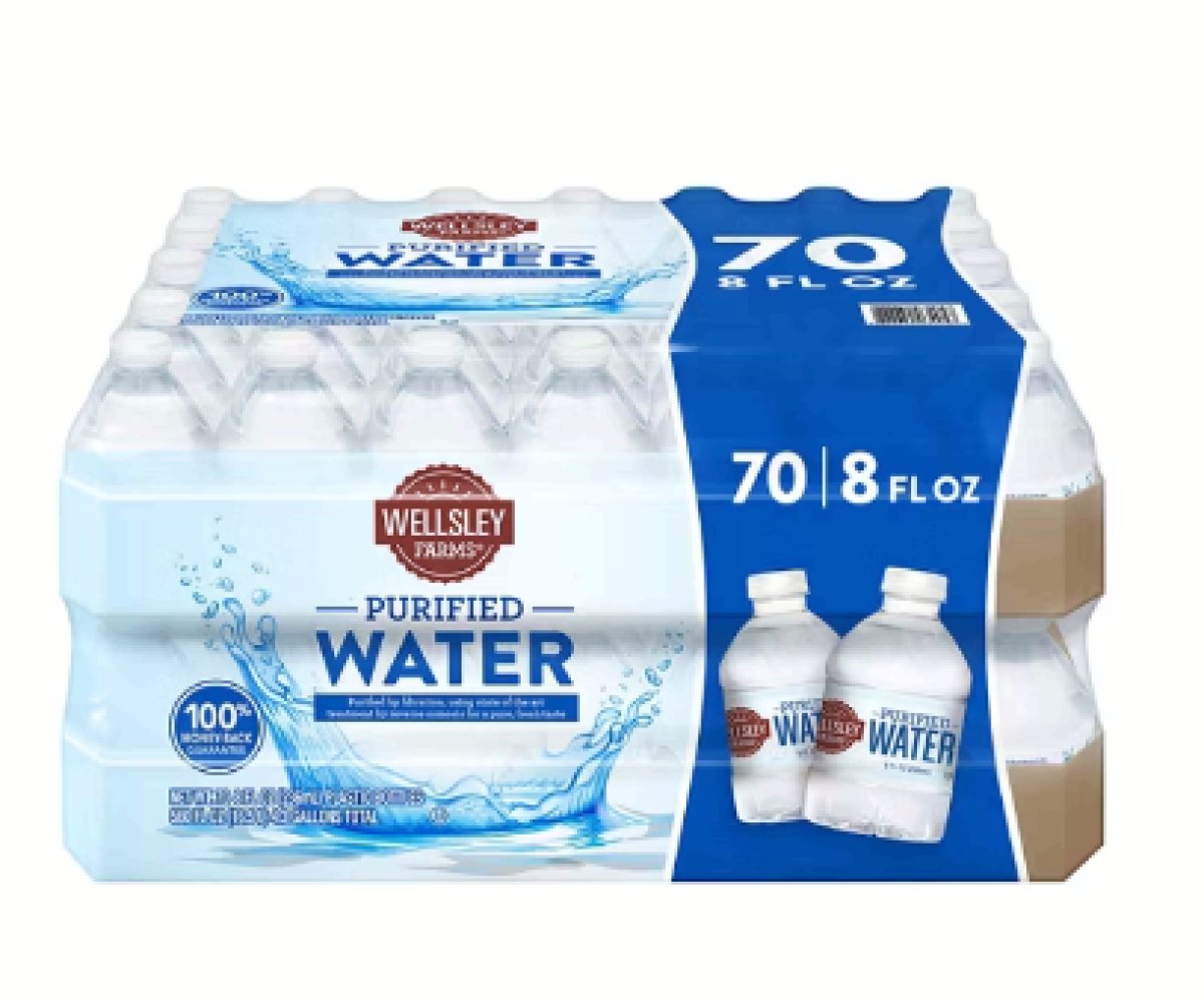 Wellsley Farms Purified Water, 70 pk./8 oz.
