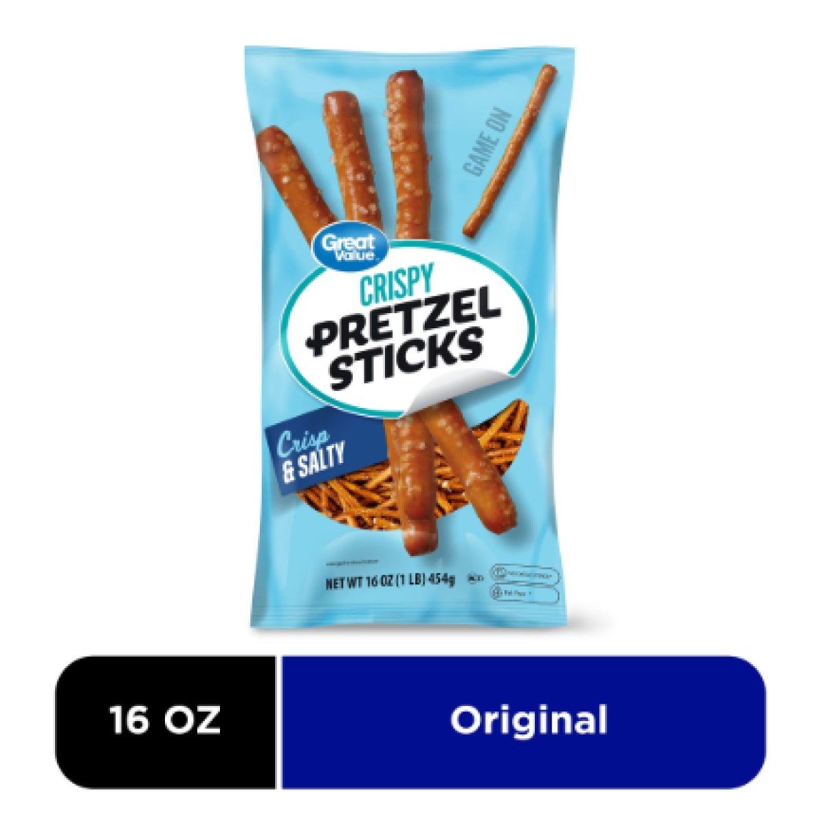 Great Value Crunchy & Salty Pretzel Sticks 16 oz