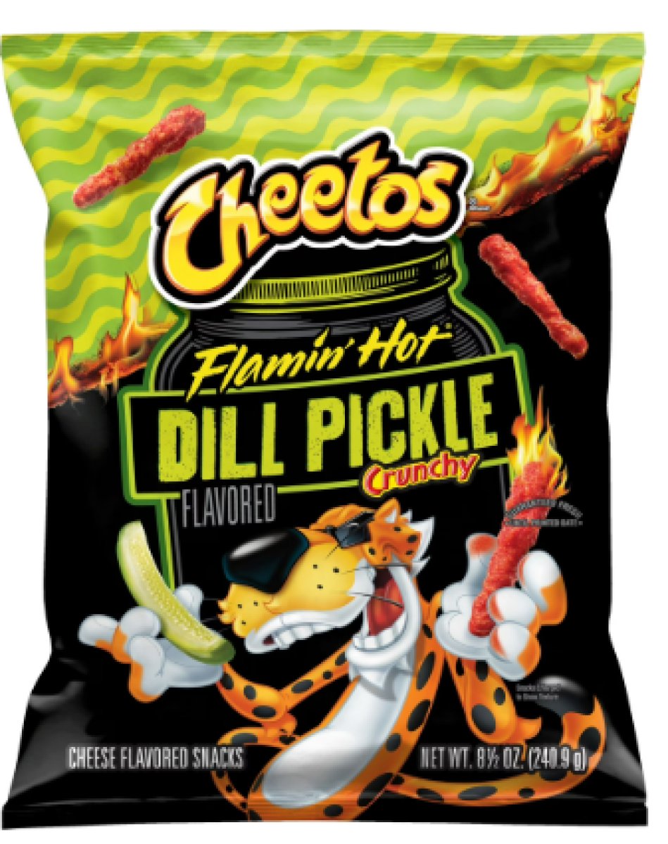 Cheetos Flamin' Hot Snacks with Crispy Cheese and Pickle Flavor, 8.5 oz Bag