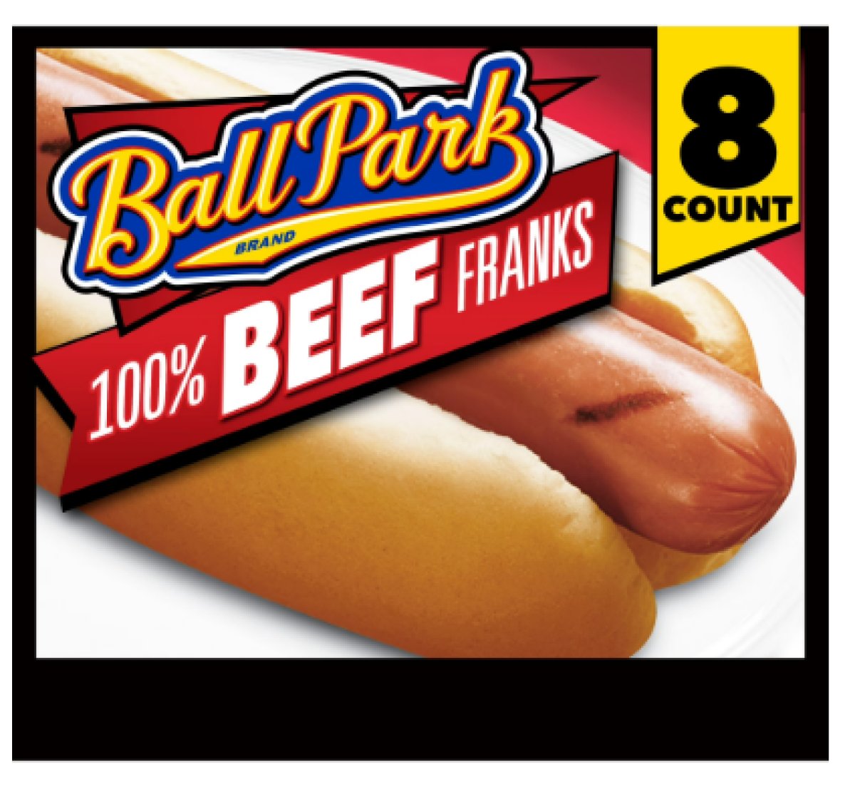 Ball Park Beef Hot Dogs 15 oz, 8 Units