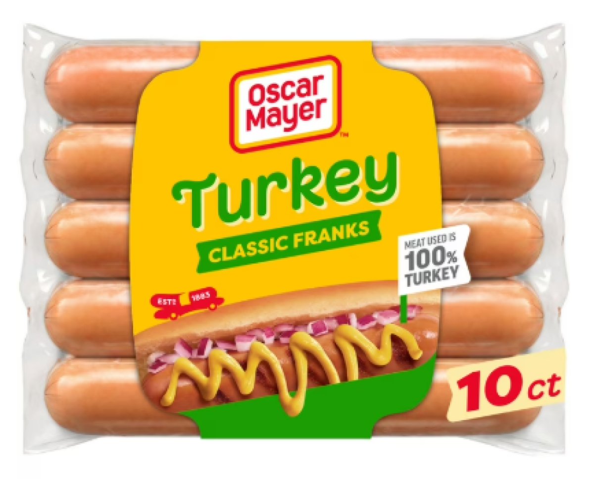 Oscar Mayer Hot Dogs Chilled Turkey Franks, 16 oz, 10 Units