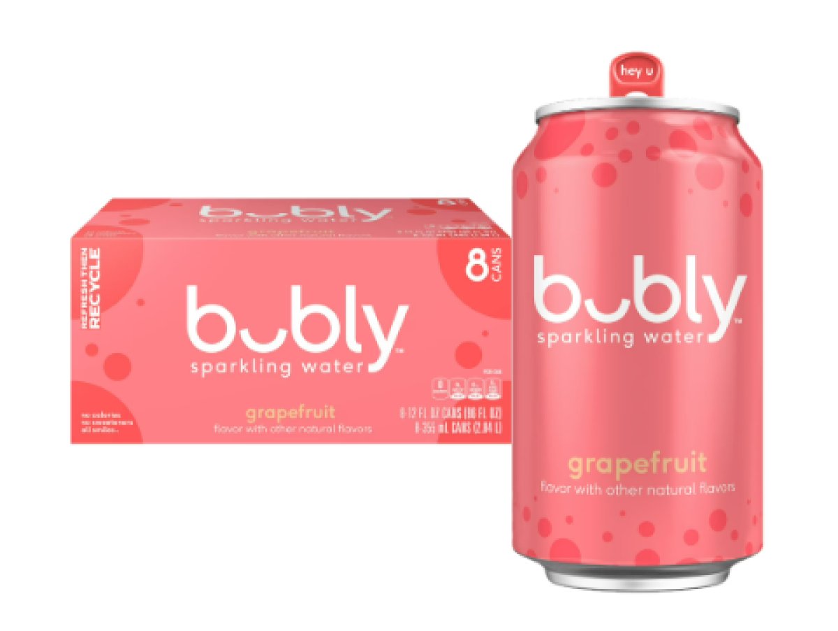 bubly Grapefruit Sparkling Water 12 fl oz, 8 Can Pack