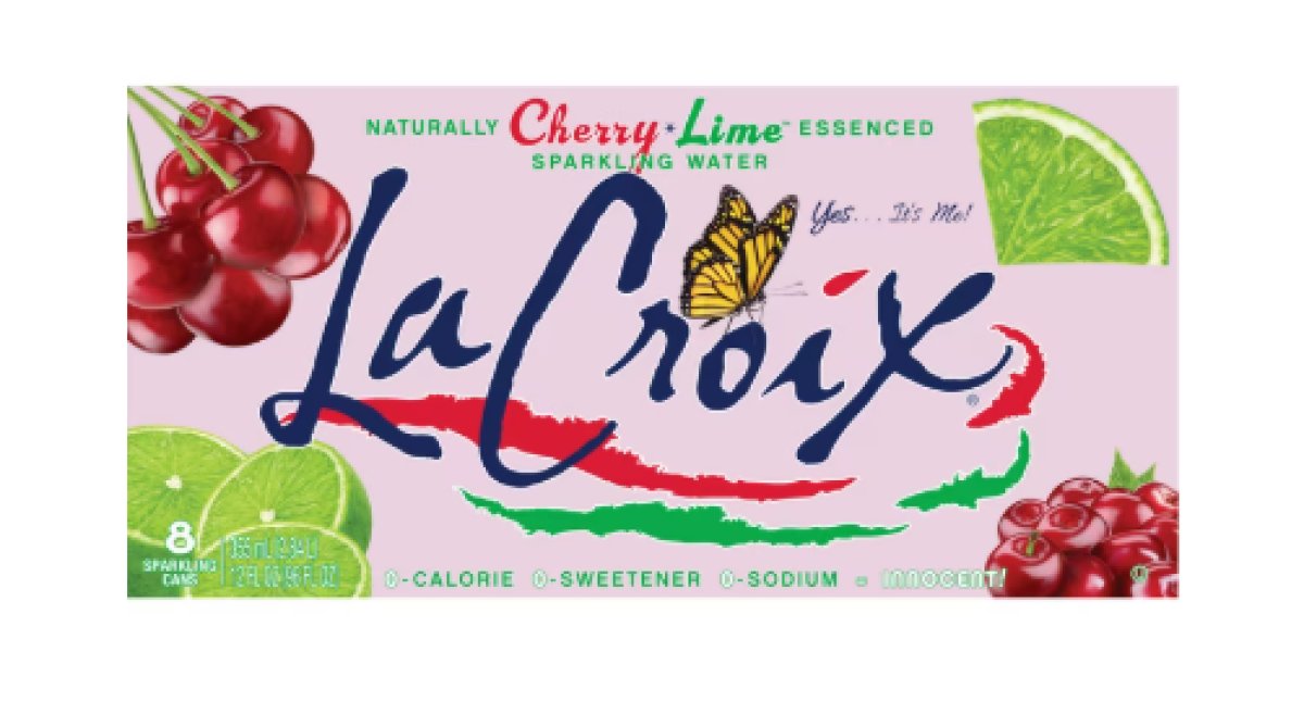 LaCroix Cherry Lime Flavor, Sparkling Water, 8-Pack of 355ml (12 oz) Cans