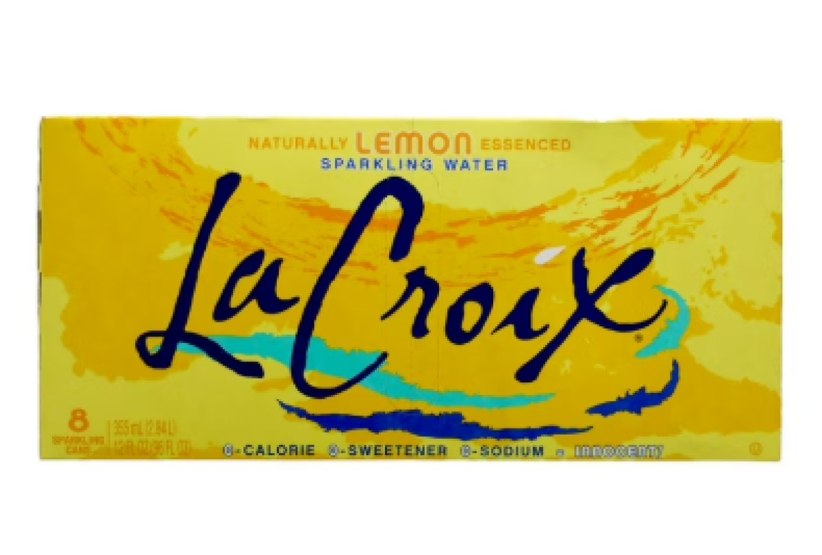 LaCroix Sparkling Water, Lemon, 8/12 fl oz Pack