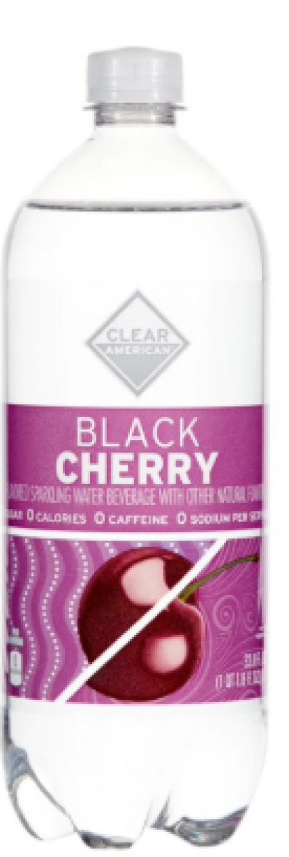 Clear American Sparkling Water Black Cherry, 33.8 fl oz