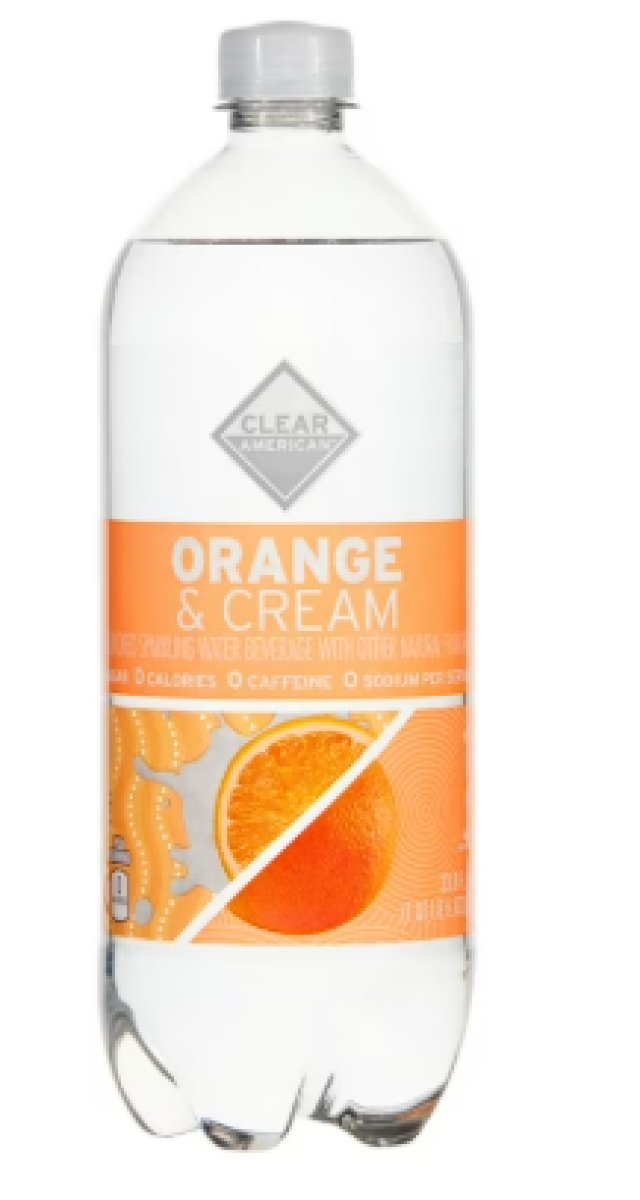 Clear American Sparkling Water Orange and Cream, 33.8 fl oz