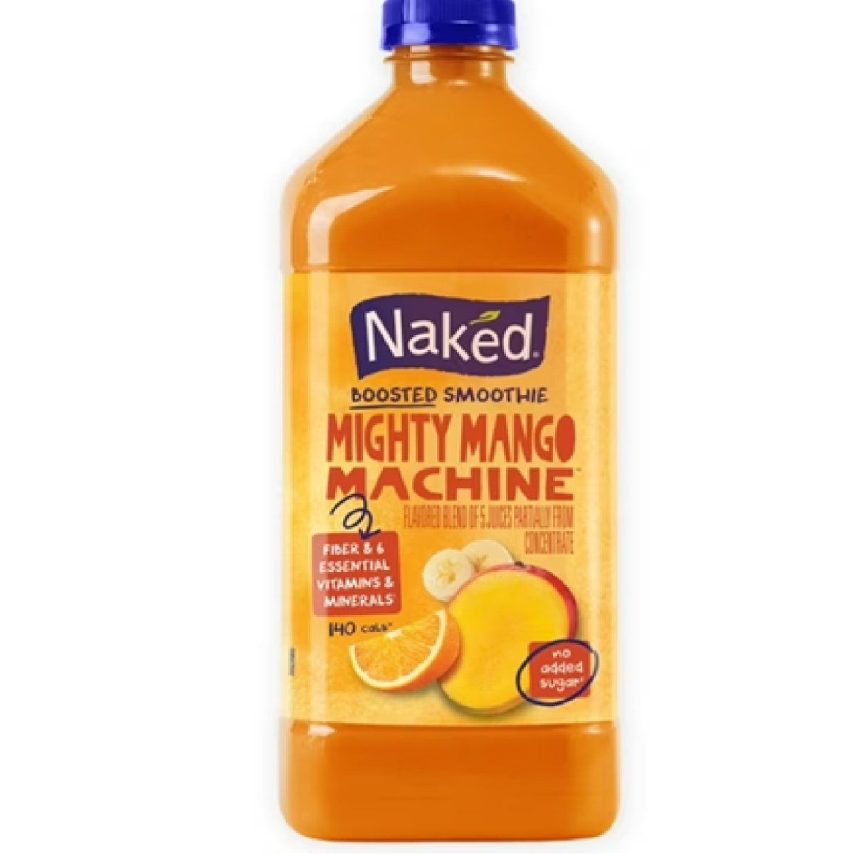 Naked 100% Fruit Smoothie Mix with Powerful Mango Flavor, 64 fl oz