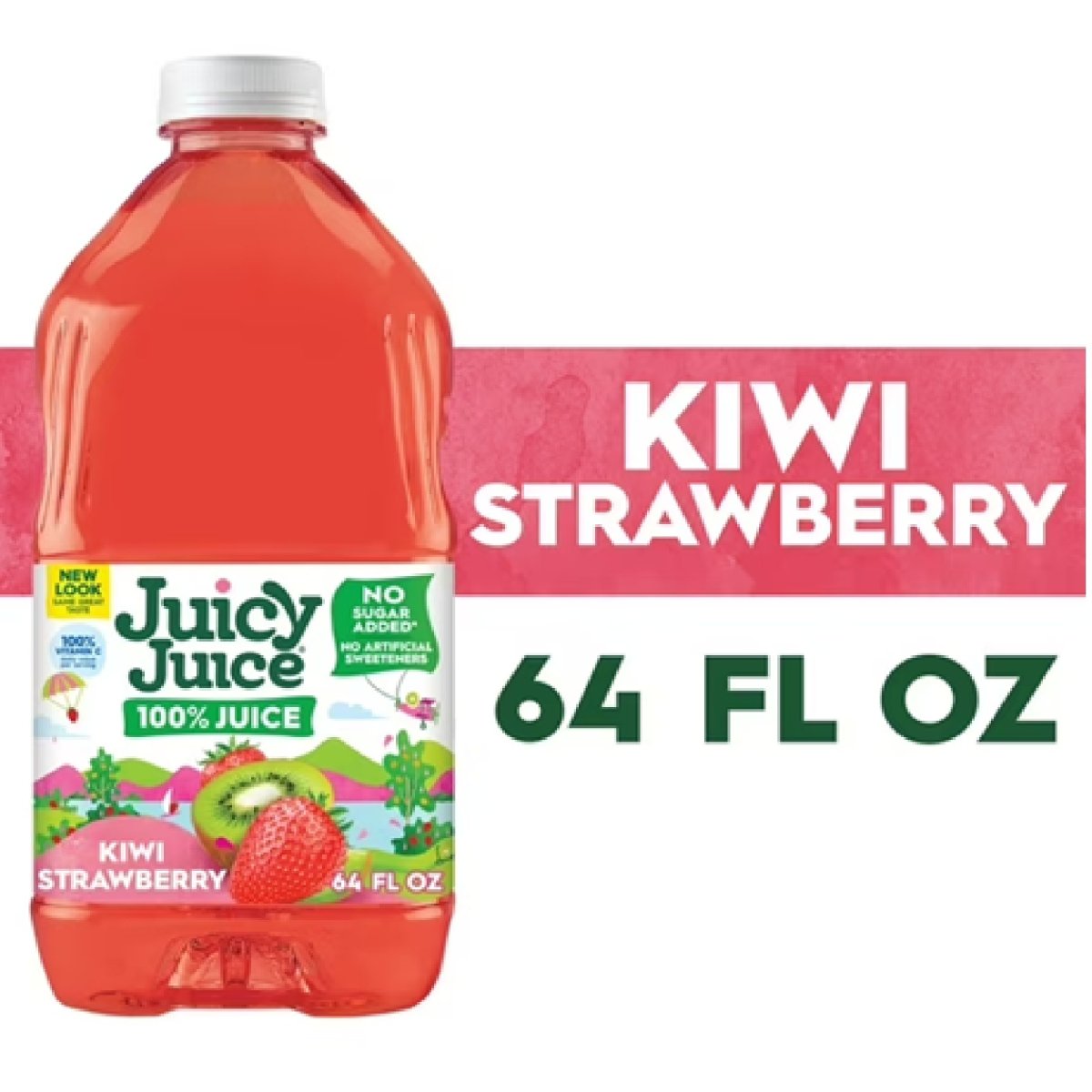 Juicy Juice 100% Juice, Kiwi Strawberry, 64 fl oz Bottle