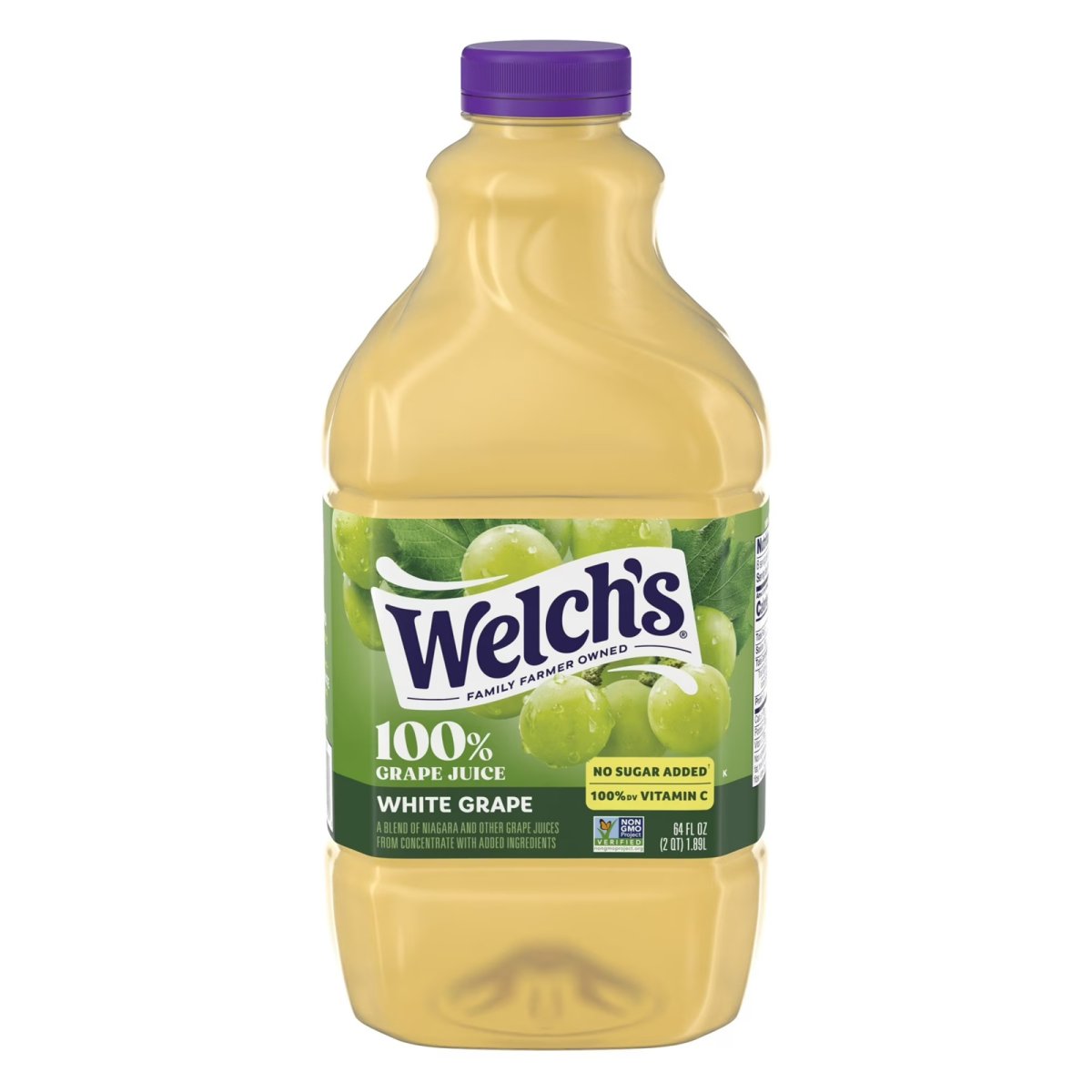 Welch's 100% Grape, White Grape, 64 fl oz Bottle