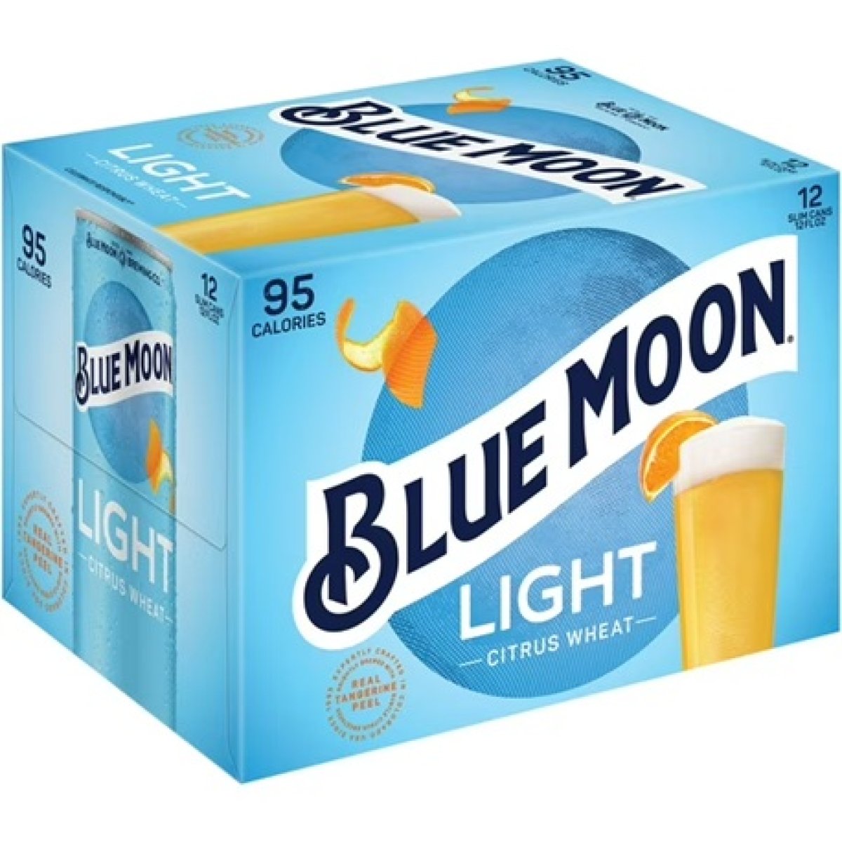 Blue Moon Light Craft Beer 12 Pack, 12 fl oz Aluminum Cans, 4% ABV