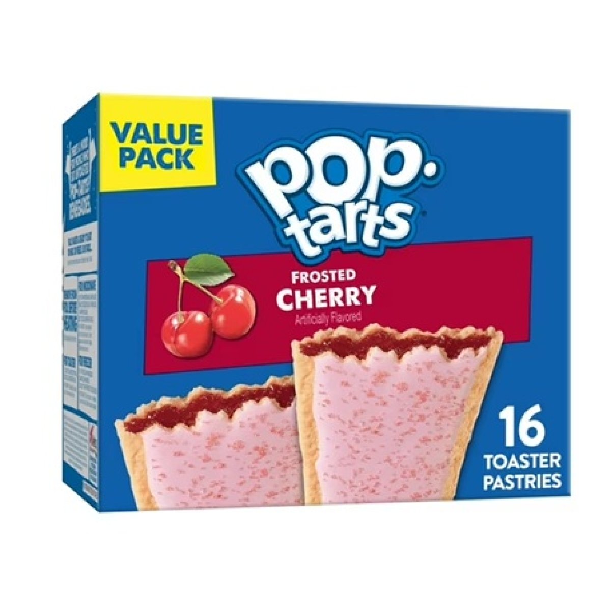 Pop-Tarts Toasted Cherry Glazed Cakes Breakfast Food, Shelf Stable, 27 oz (16 Count)