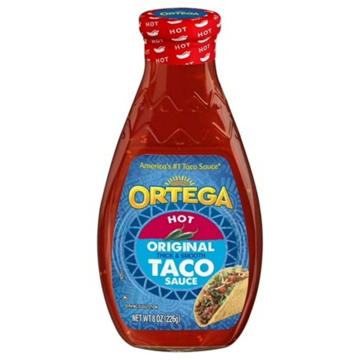 Ortega Original Thick & Mild Taco & Chili Sauce, Kosher, 8 oz