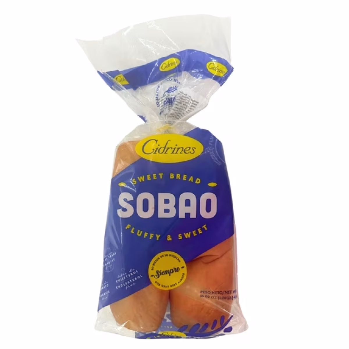 Cidrines Pan Sobao Sweet Bread, 14 oz, 2 Count Loaves, Fully Pre-Baked