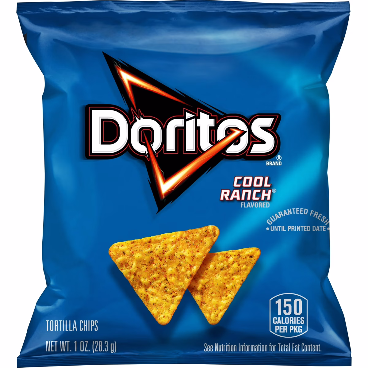 Doritos Cool Ranch Flavored Tortilla Snack Chips, 1 oz Bag