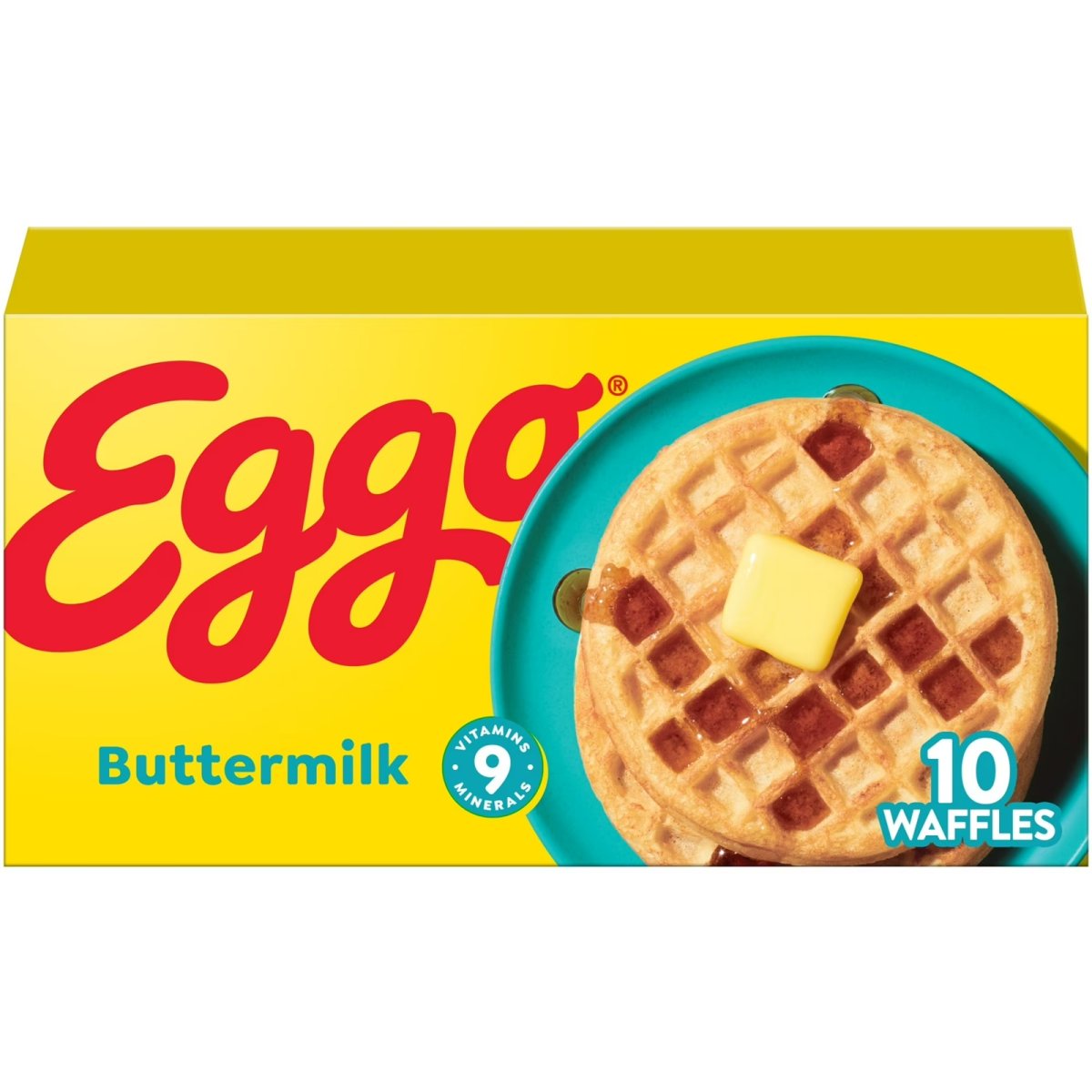 Eggo Whey Milk Waffles, Frozen Breakfast, 12.3 oz, 10 Pack